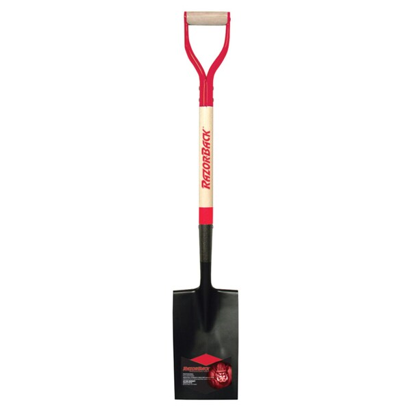 RazorBack Shovel DGrip Sq Pt Brdr Spade 46201 Zoro